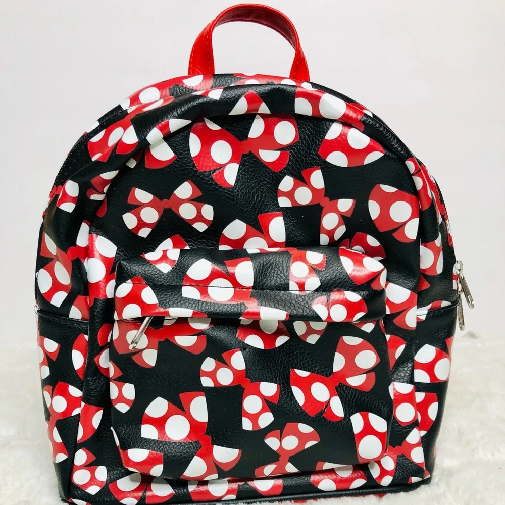 Disney Parks Minnie Mouse BOWS Backpack Bag Like New